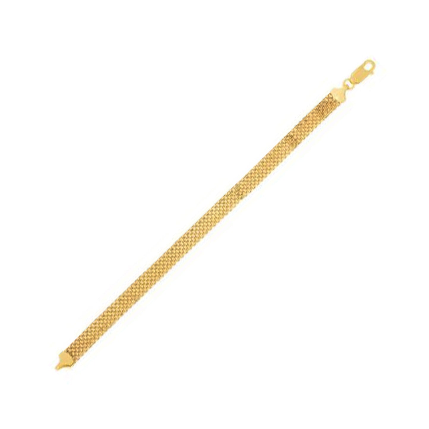 7.0mm 14k Yellow Gold Bismark Bracelet
