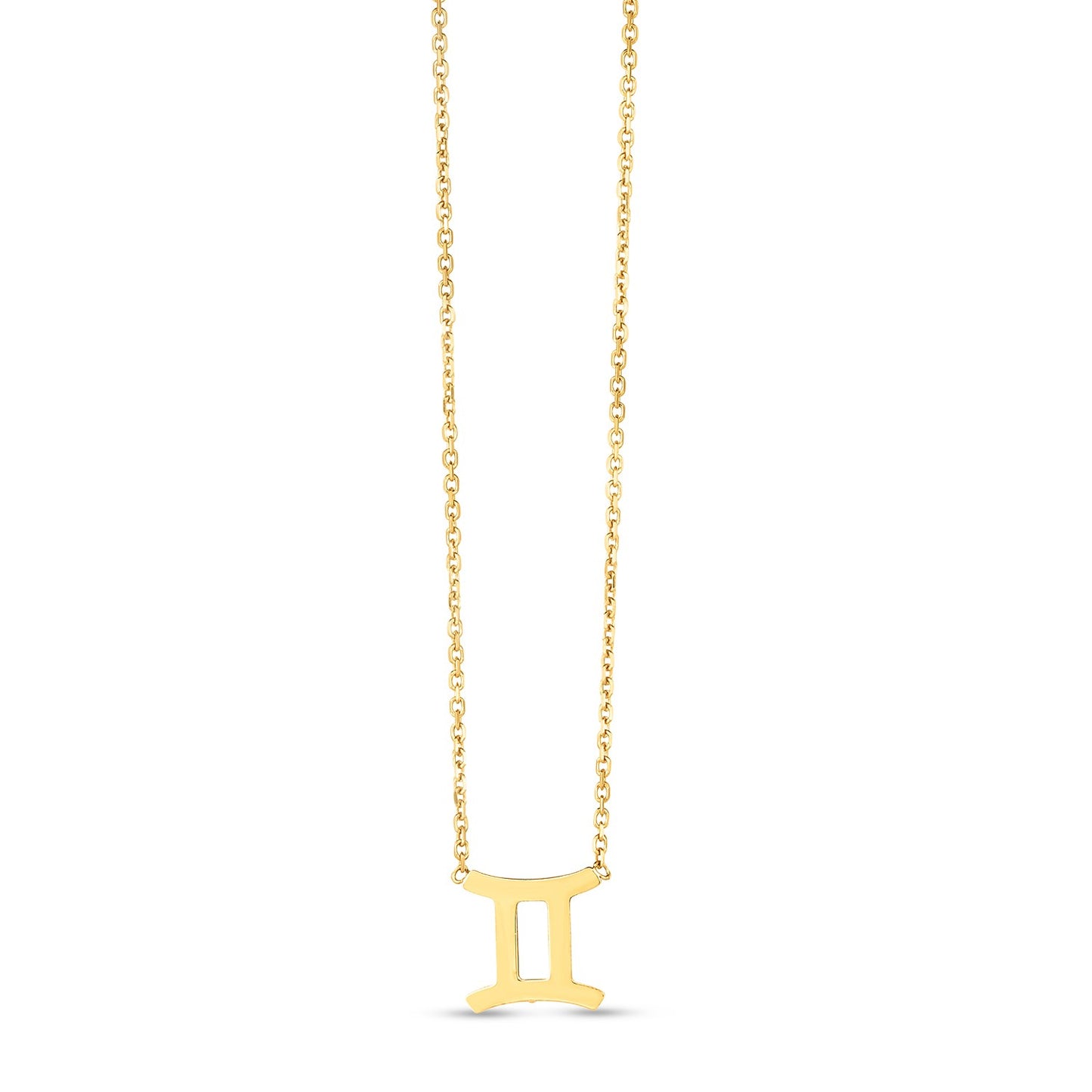 14K Yellow Gold Gemini Necklace