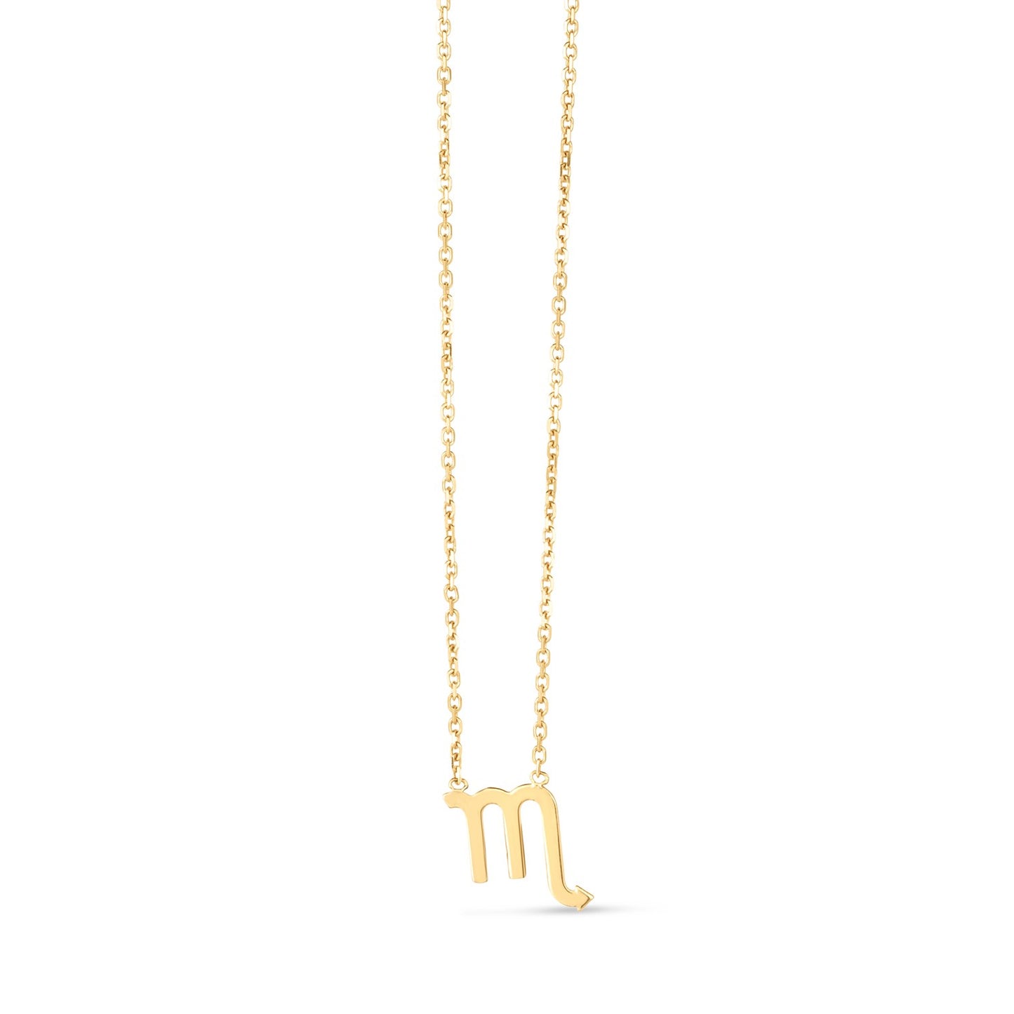 14K Yellow Gold Scorpio Necklace